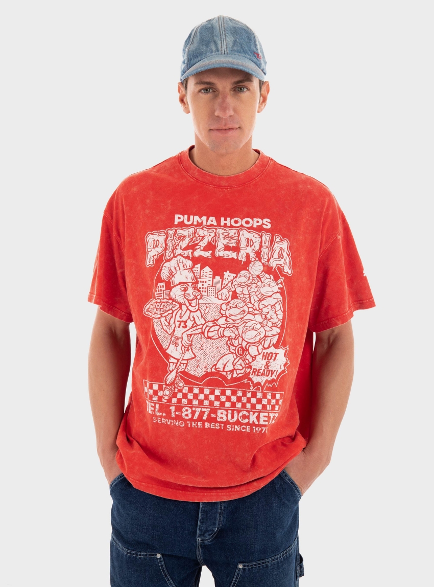 PUMA x TMNT Basketball Tee - Red