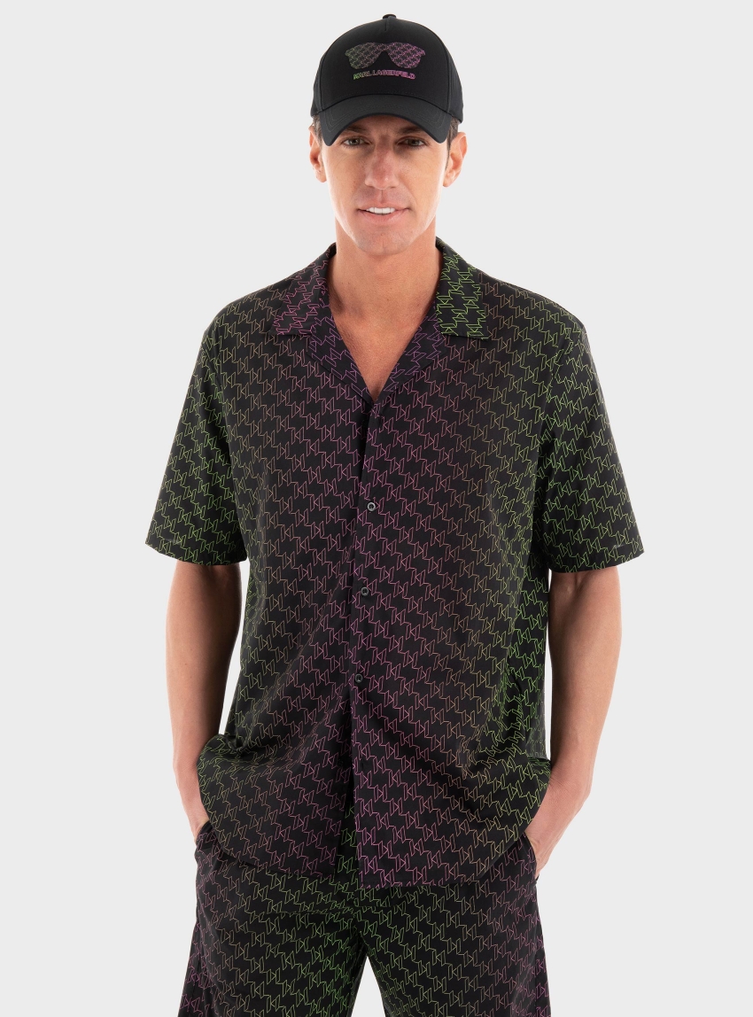 Karl Lagerfeld Short Sleeve Shirt - Black