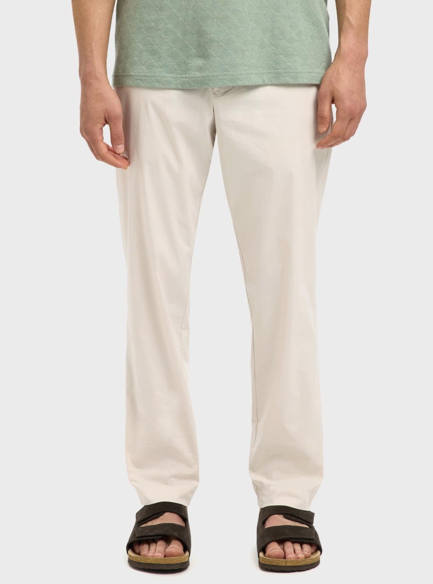 Selected 190-Regular Tape Leroy Flex Pants - Ecru