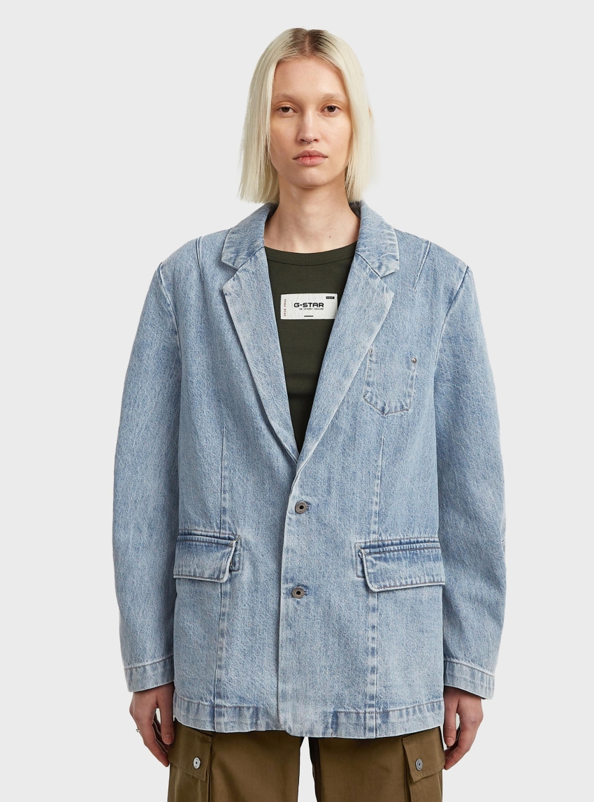 G-Star Oversized Blazer - Light Aged Denim