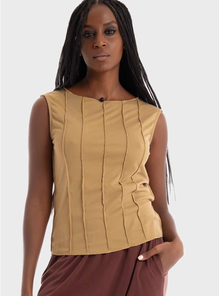 Four Minds Top - Camel