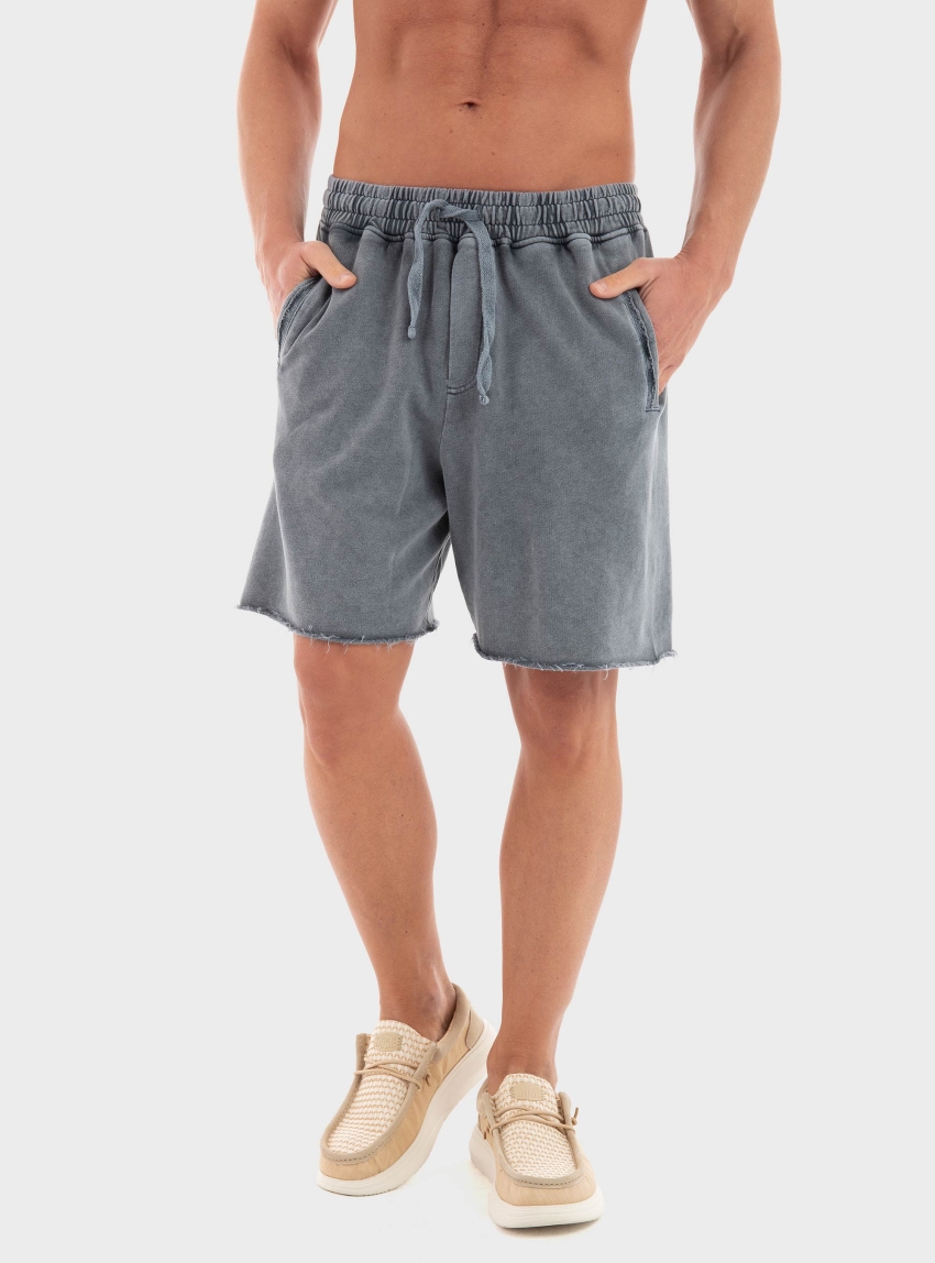 Dirty Laundry Raw Edges Sweatbermuda - Grey