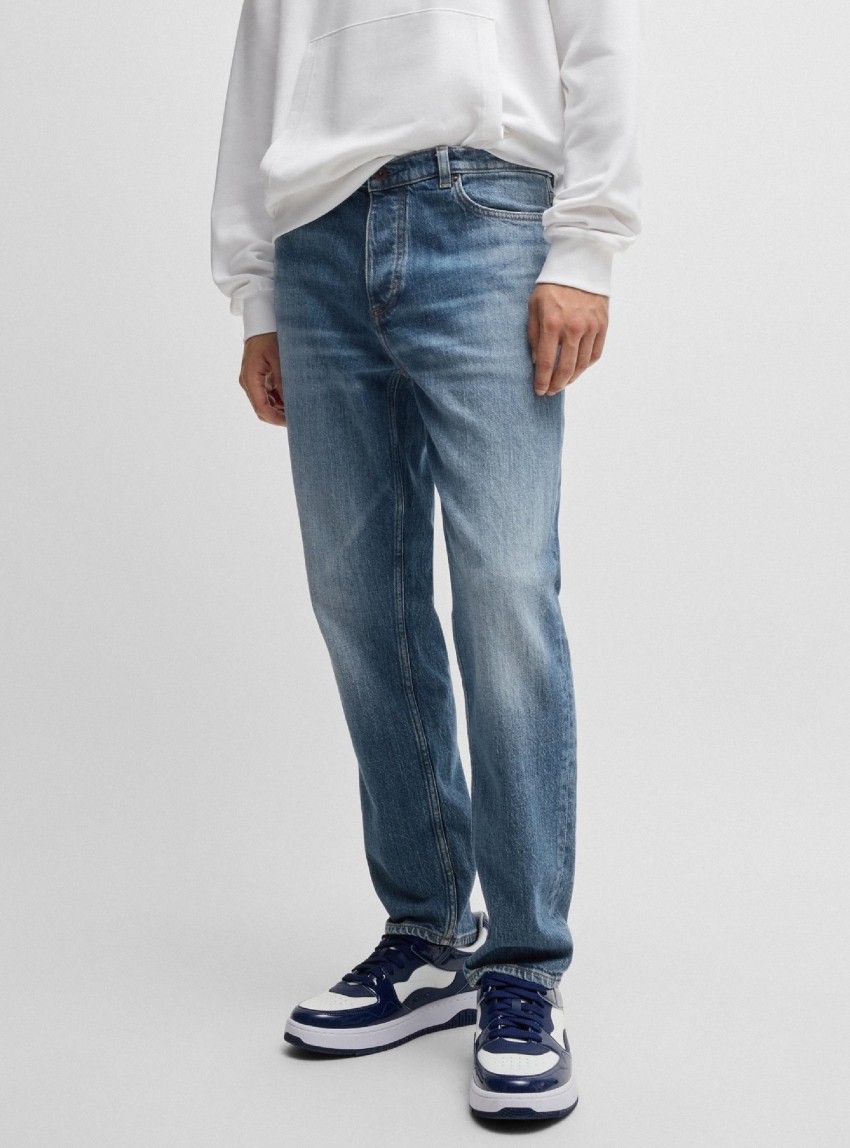 HUGO Tapered Fit Jeans Brody - Dark Aged Denim