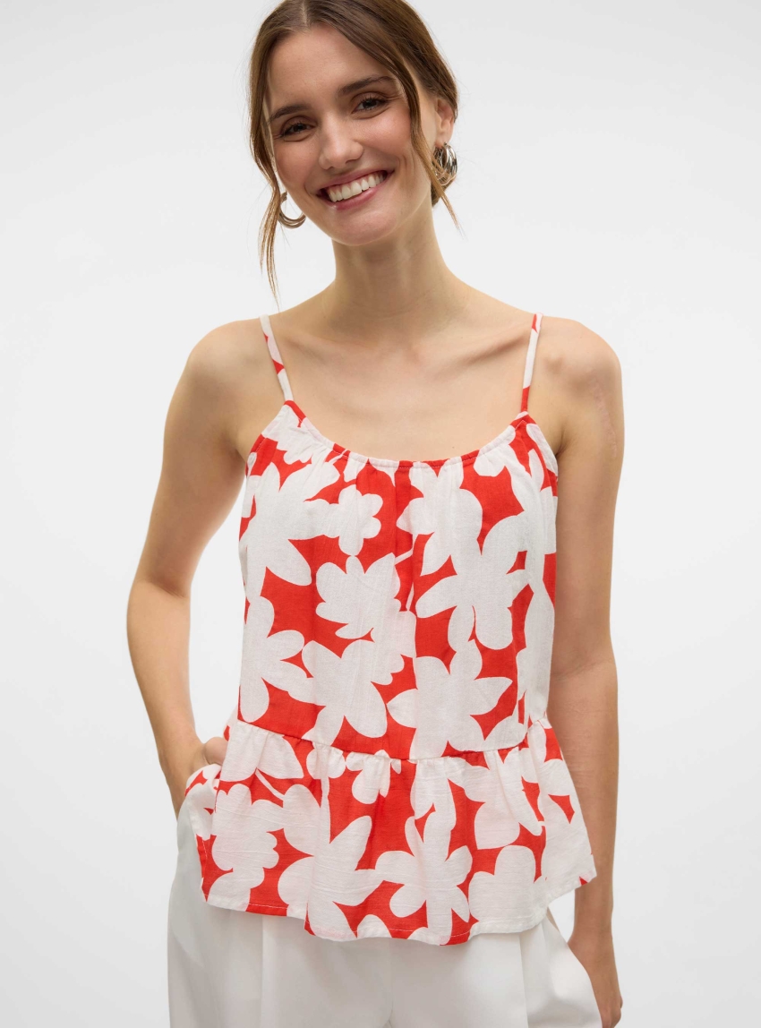 Vero Moda Dicthe Singlet Top - Red