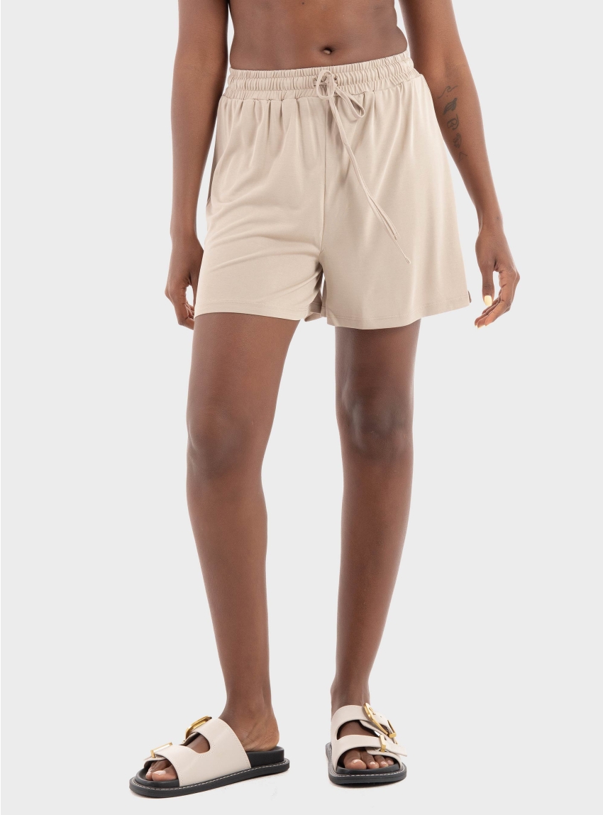 Only Hannah String Shorts - Beige
