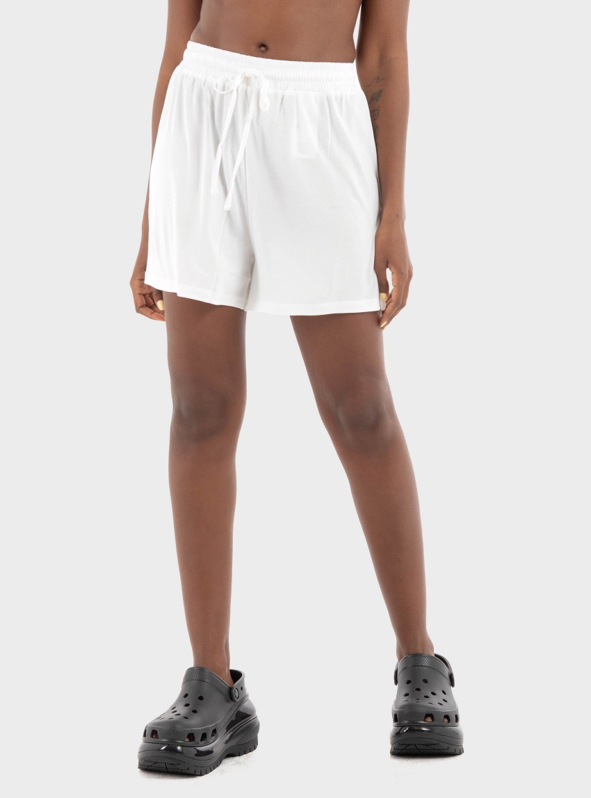 Only Hannah String Shorts - White
