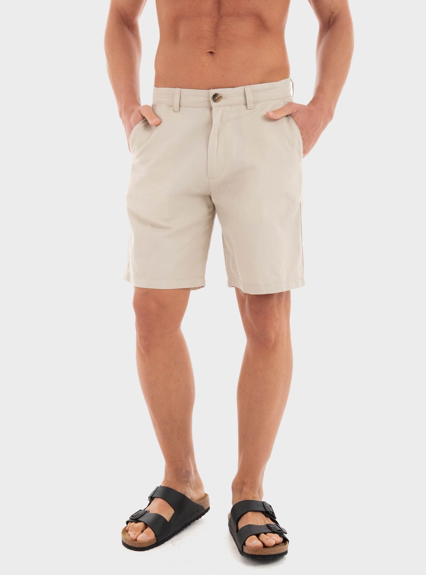 Selected Regular-Miles Sun Shorts - Ecru
