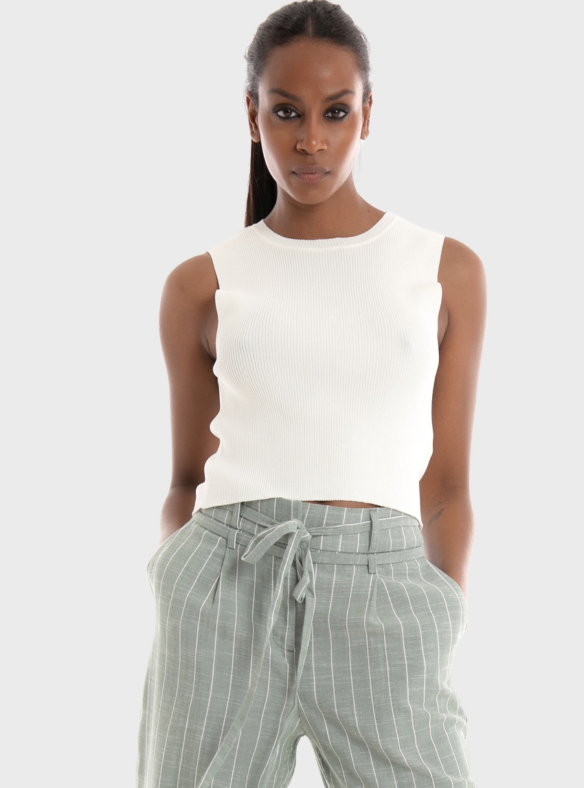 Only Majli Knitted Top - White