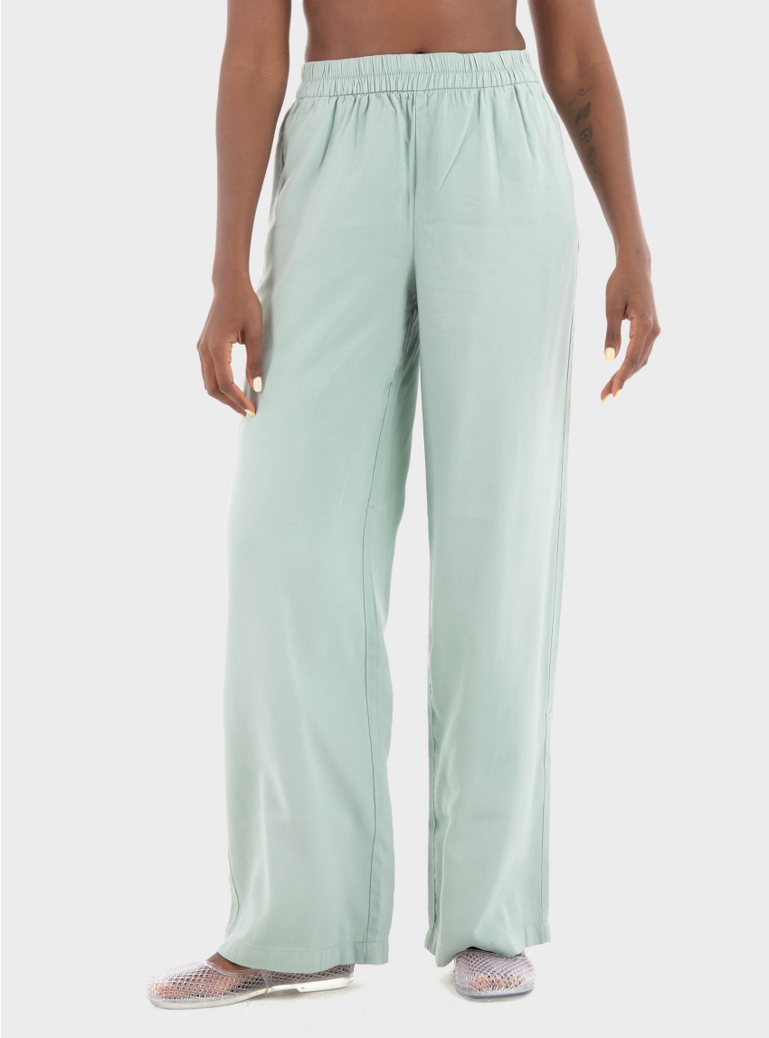 Only Aris High Waist Pull-Up Pants - Light Aquamarine