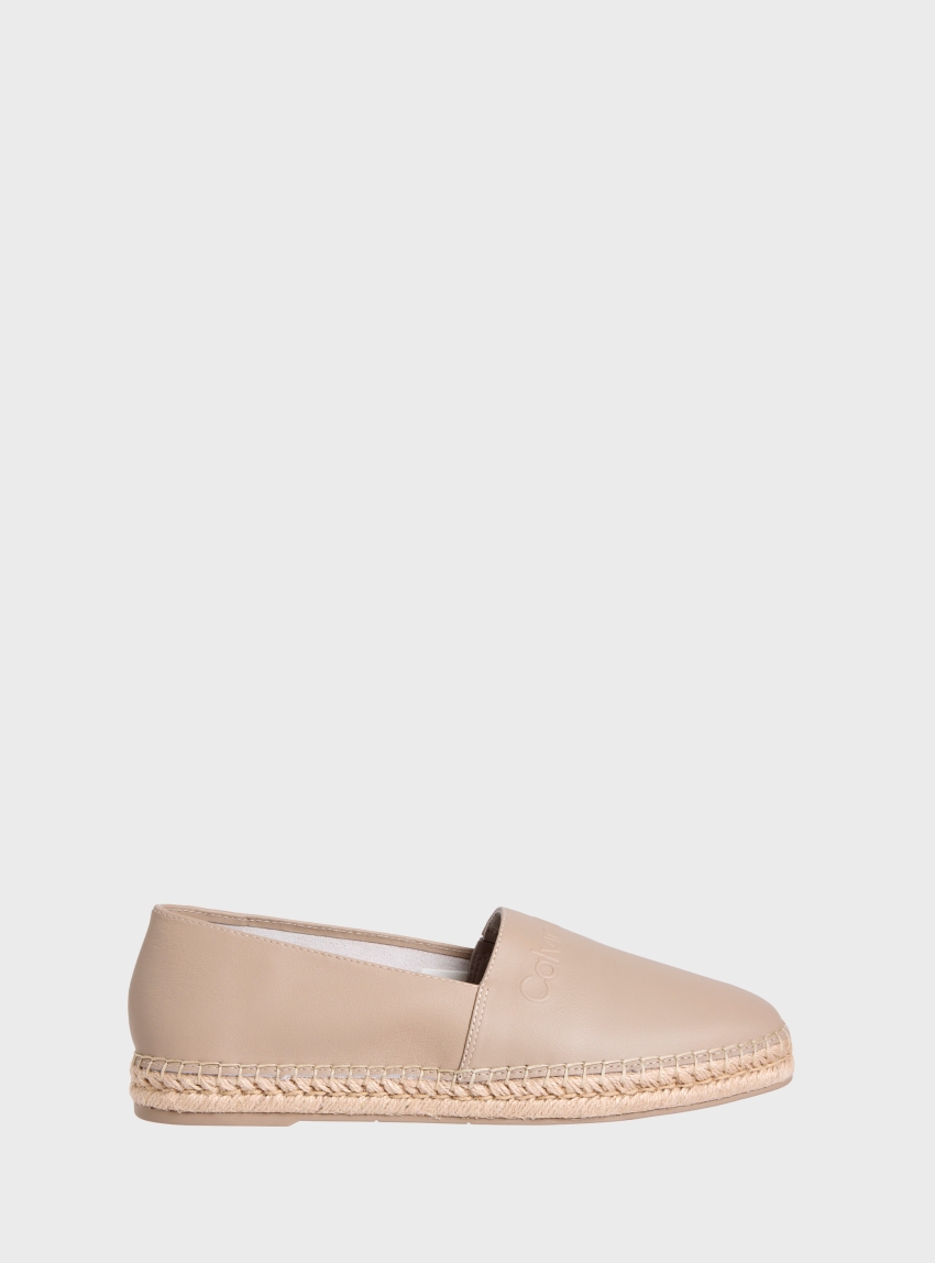 Calvin Klein Leather Espadrilles - Off White