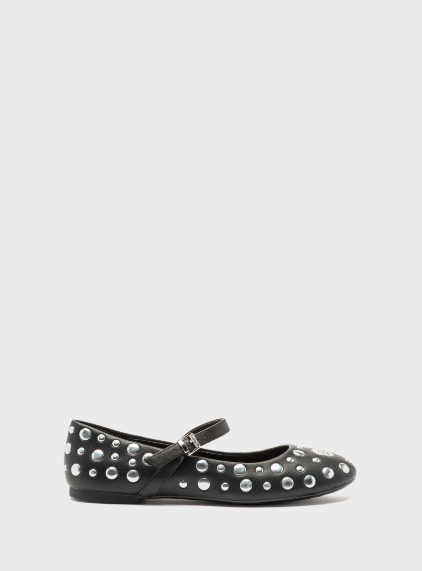 Karl Lagerfeld Karo Mirror Studs Pumps - Black