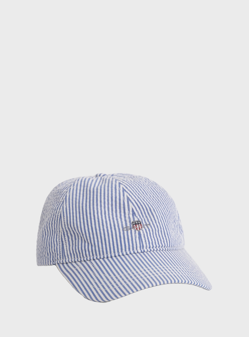 Gant Striped Seersucker Capv - Blue