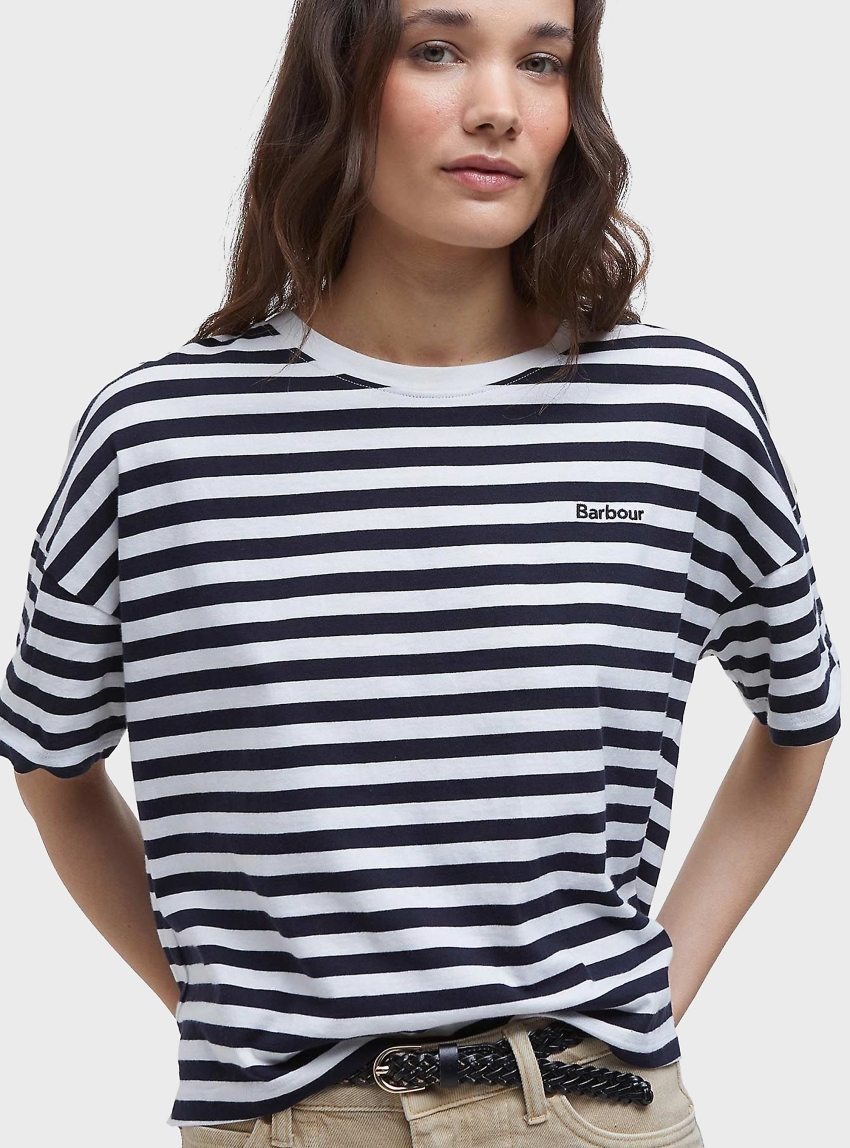Barbour Adria Striped T-Shirt - Navy