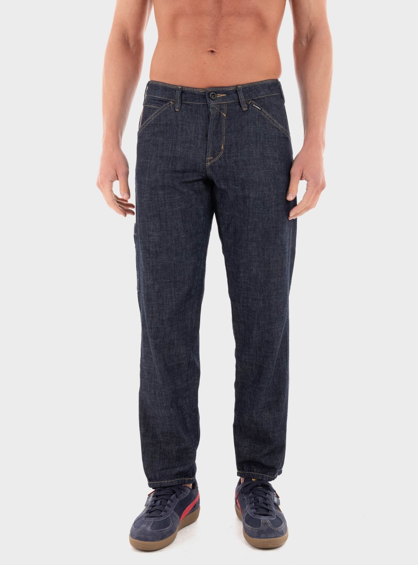 Gabba Max Work Beam Jeans - Unwashed Denim