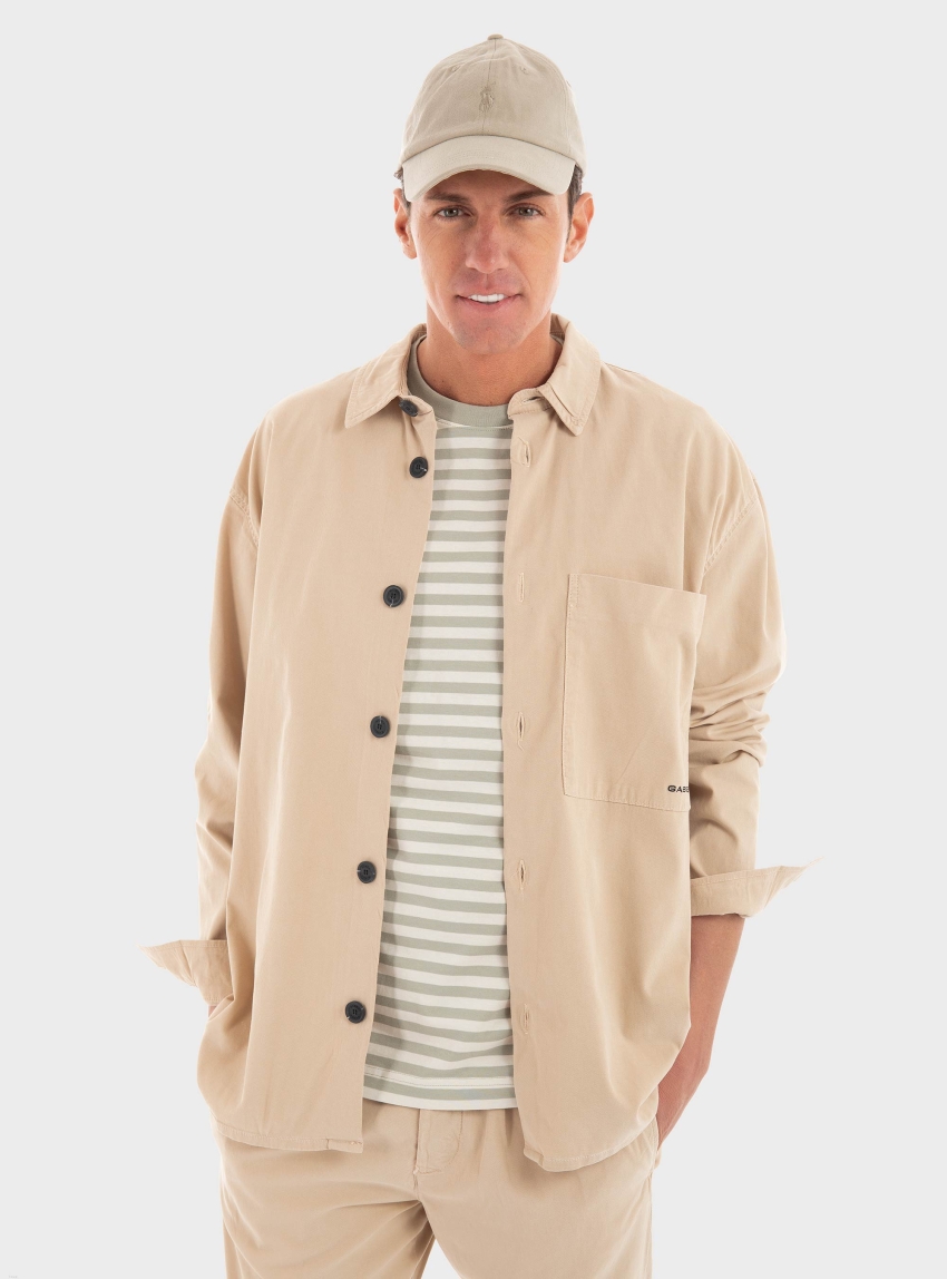 Gabba Jens Over Lubo Overshirt - Sand