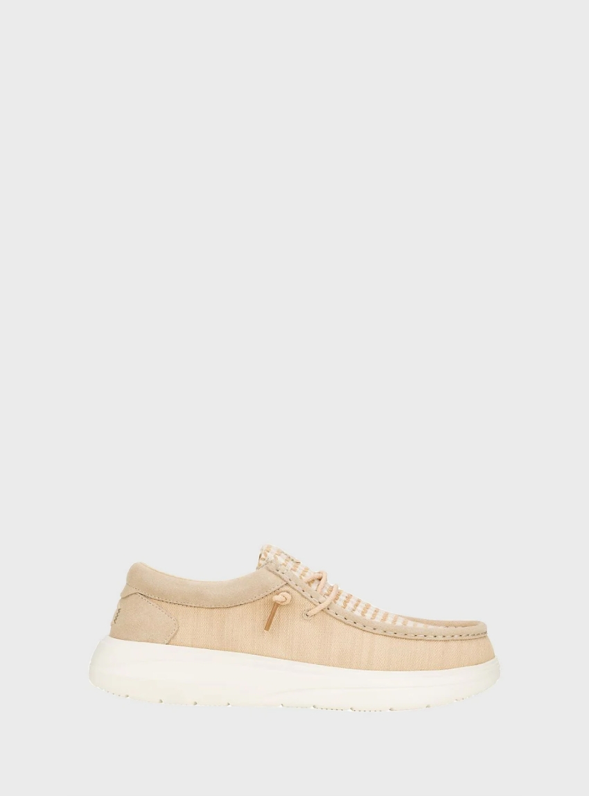 Hey Dude Wally COMF Woven Slip On - Beige