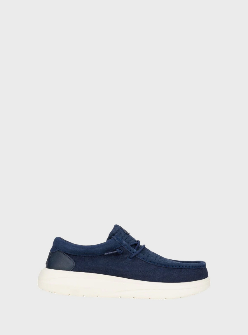 Hey Dude Wally COMF Woven Slip On - Navy