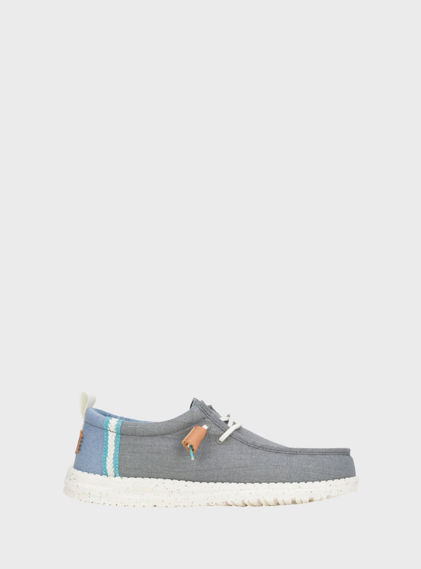 Hey Dude Wally Summer Linen - Grey