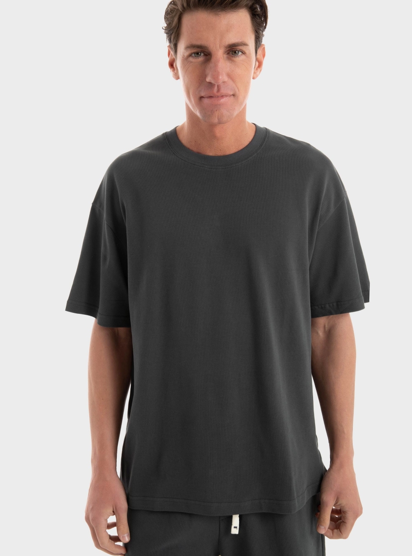 Gianni Lupo Loose T-Shirt - Dark Grey