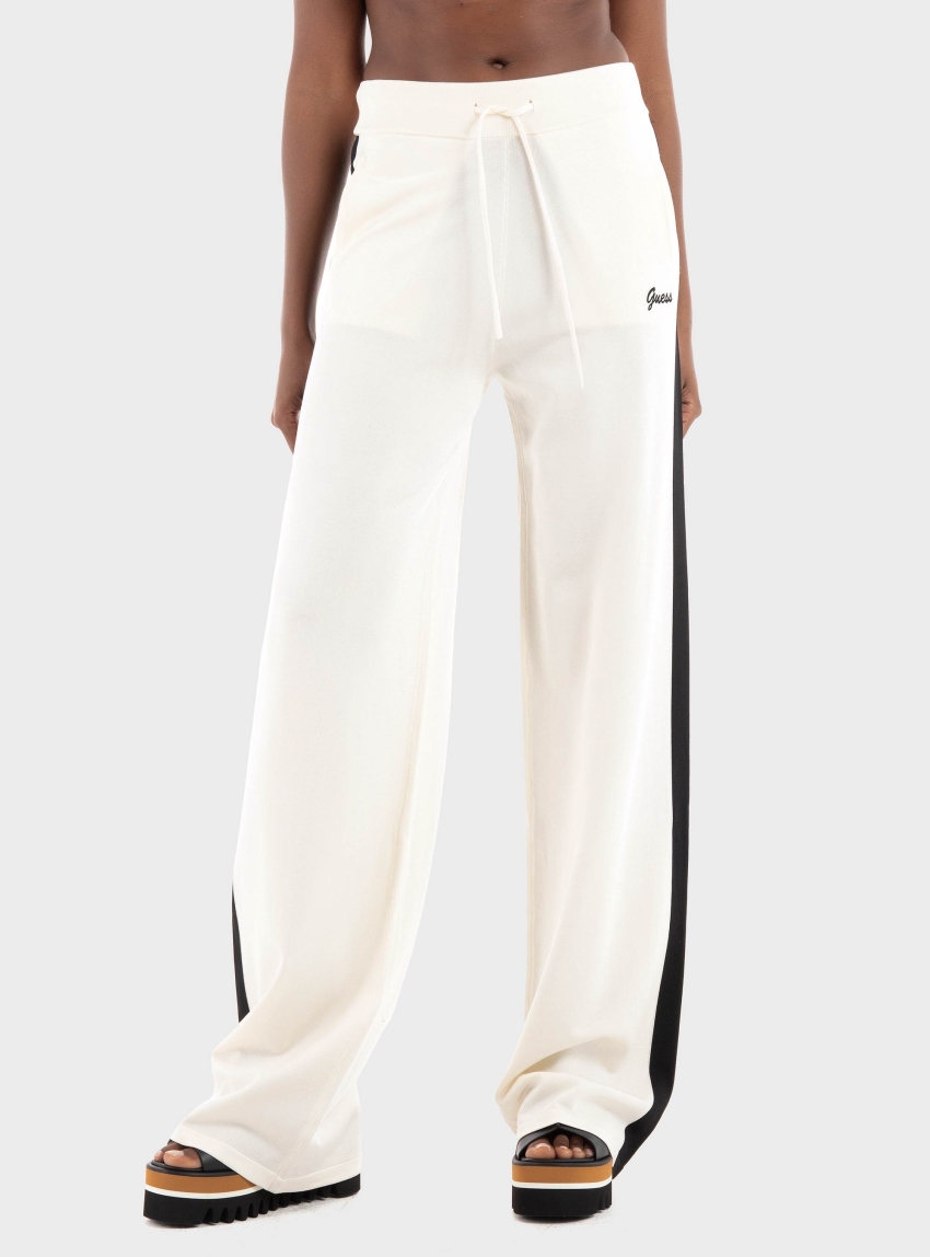 Guess Striped Sweater Pants - Ecru