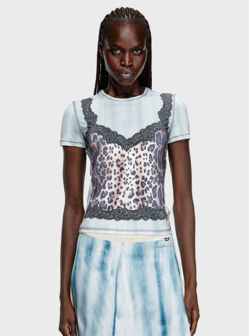 Diesel T-ILENI TANK TOP - Light Blue