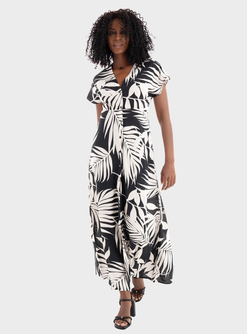 Only Nova Viscose Mollie Long Dress - Black