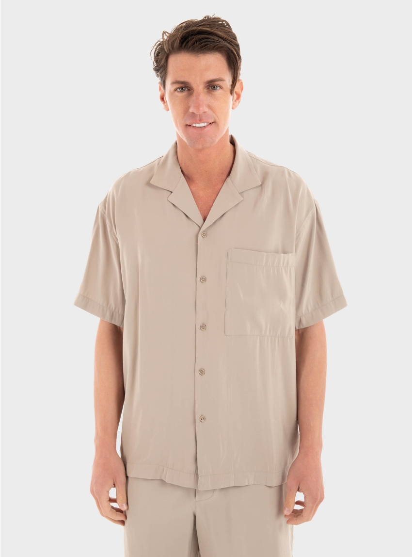 Gabba Jens Over Resort Yari Shirt - Beige