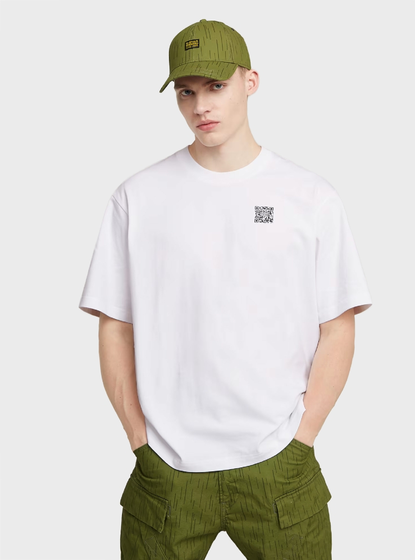G-Star Qr Mini Maxi Boxy T-Shirt - White
