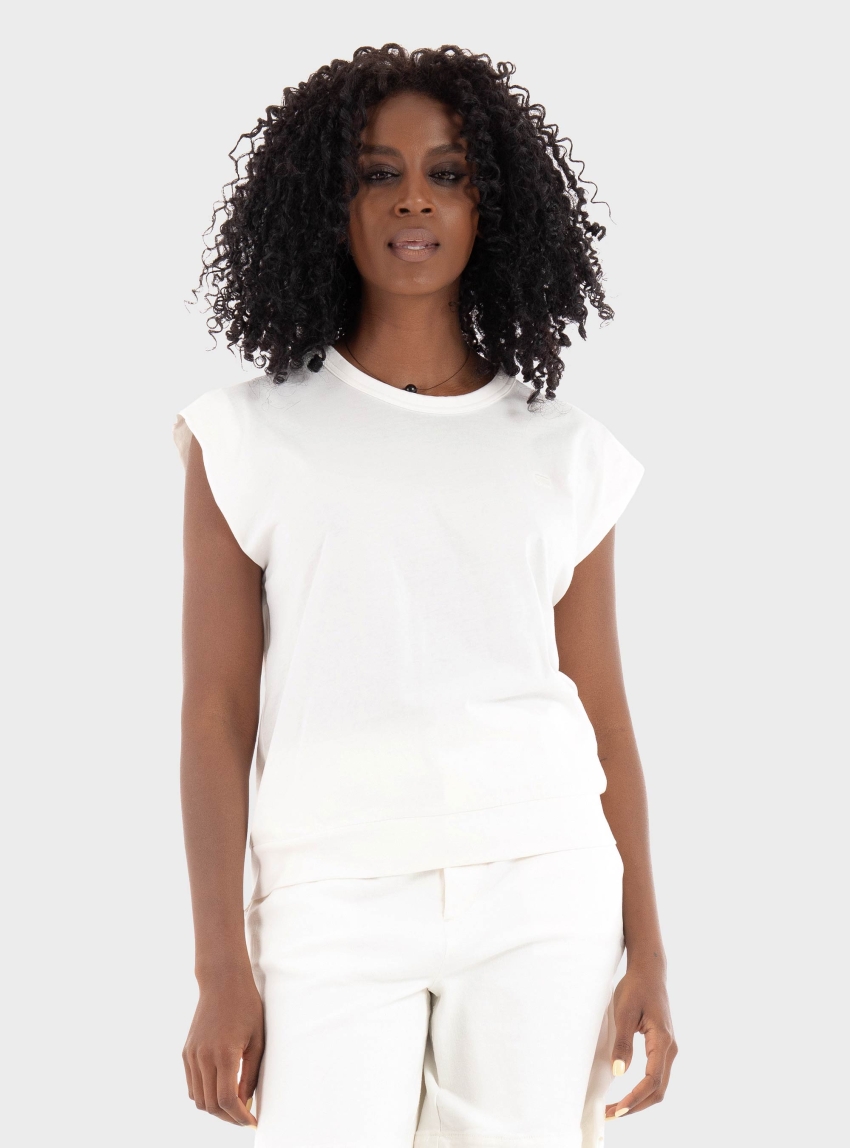 G-Star Open Back Loose Sleeveless Top - Off White