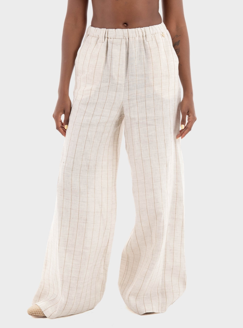 Souvenir Linen Trousers - Ecru