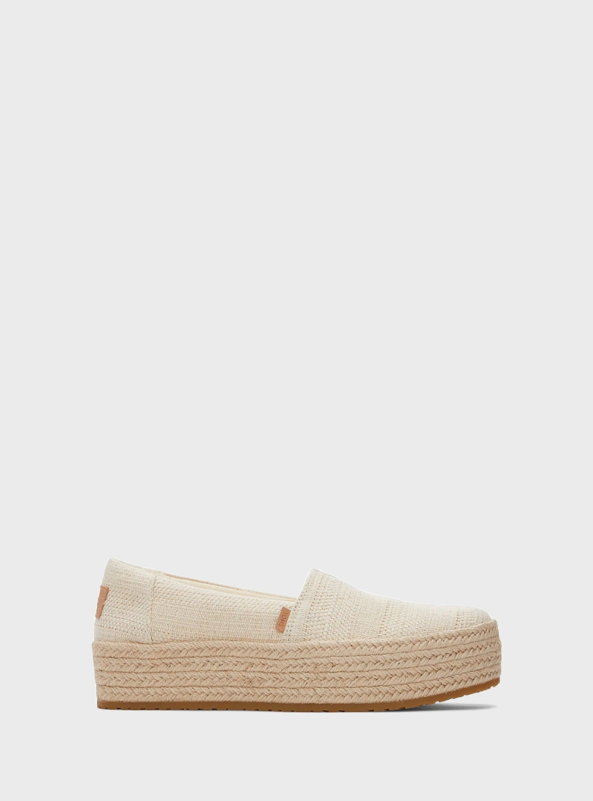 Toms Valencia Platform Espadrilles - Natural