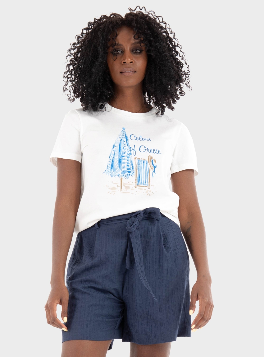 Vero Moda Siane Francis T-Shirt - Blue