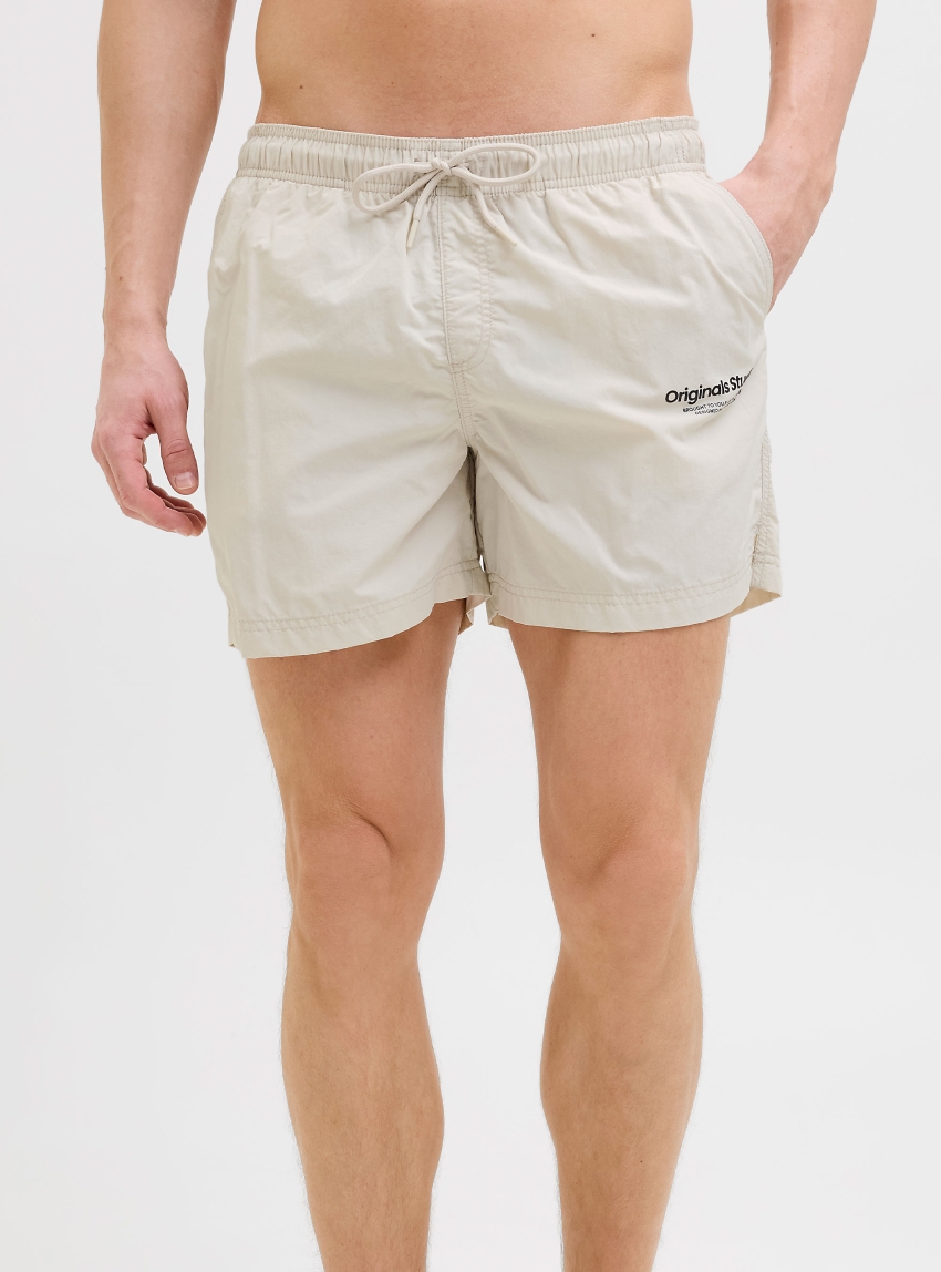 Jack & Jones Naxos Swim Shorts - Off White