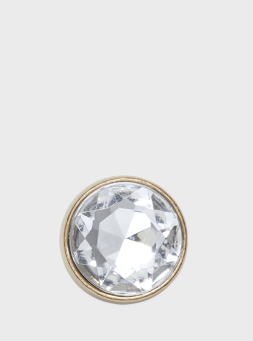 Crocs Jibbitz™ Charms Gold Clear Gem - Silver