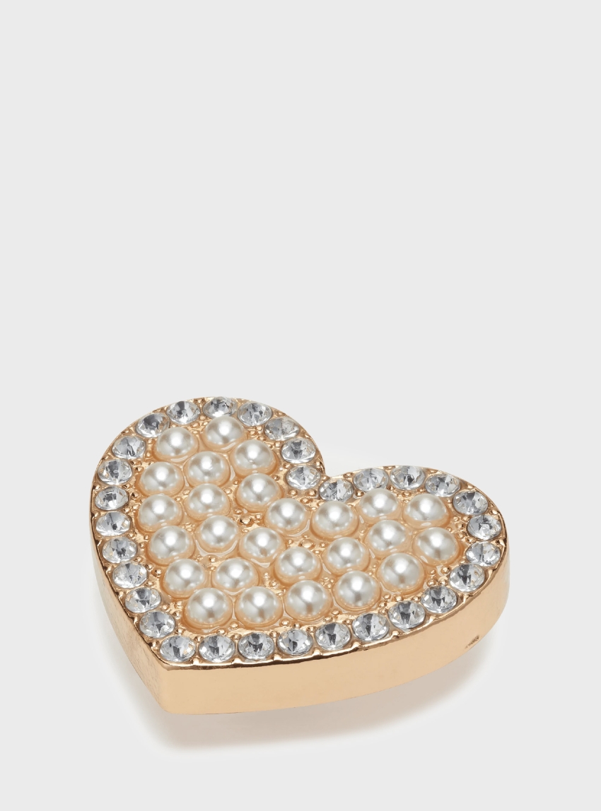 Crocs Jibbitz™ Charms Pearl Cluster Heart - Gold