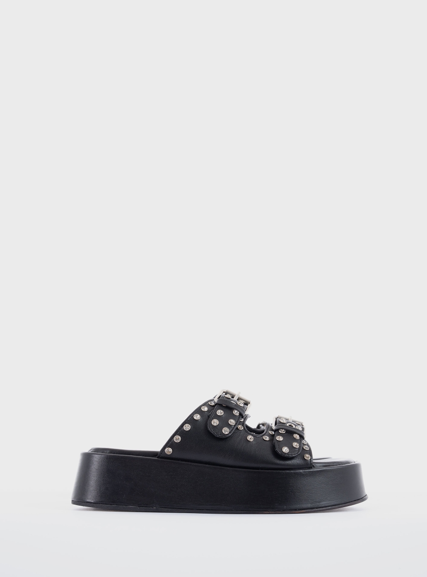 Janet & Janet Juliette Platform Sandals - Black