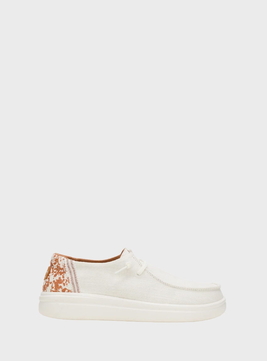 Hey Dude Wendy Rise Animal Shoes - White