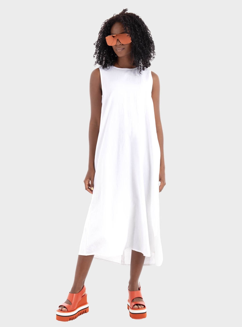 Black & Black  Dress - White