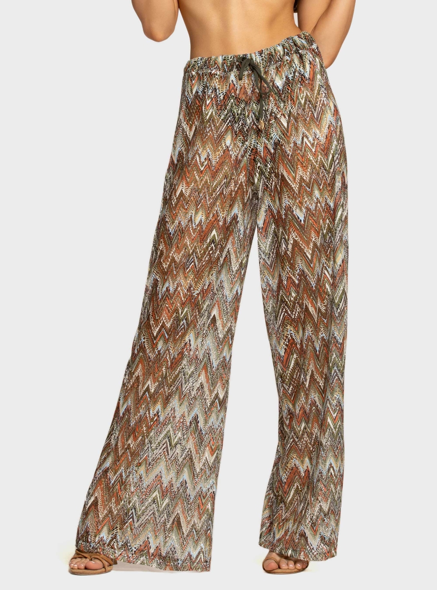 4giveness Geometrical Beach Pants - Multi Colors