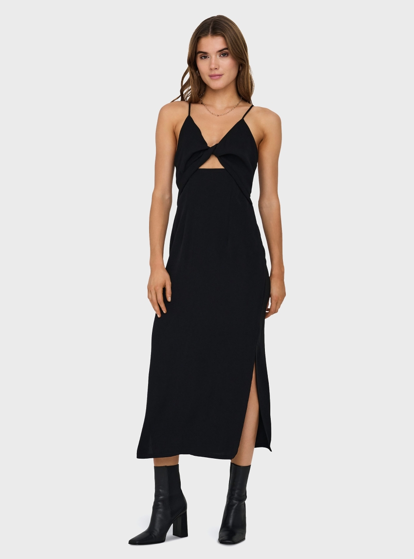 Only Iris Thalia Strap Midi Dress - Black
