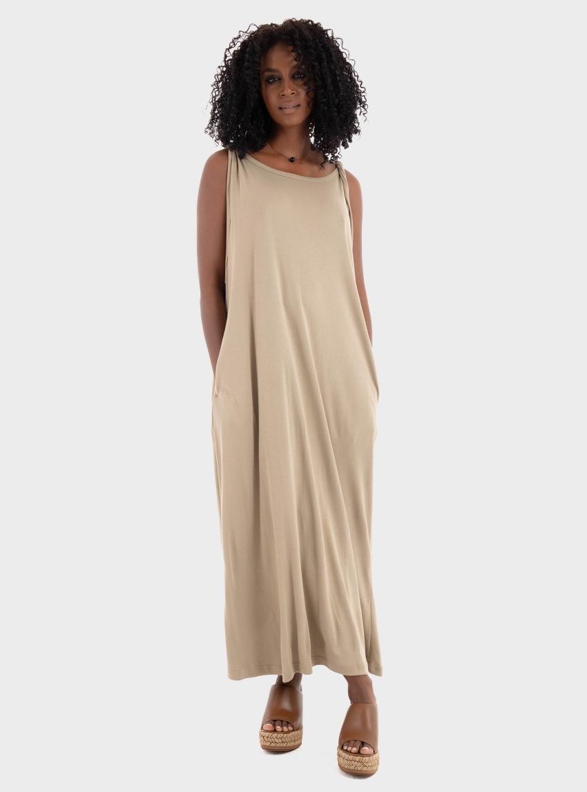 Four Minds Dress - Taupe