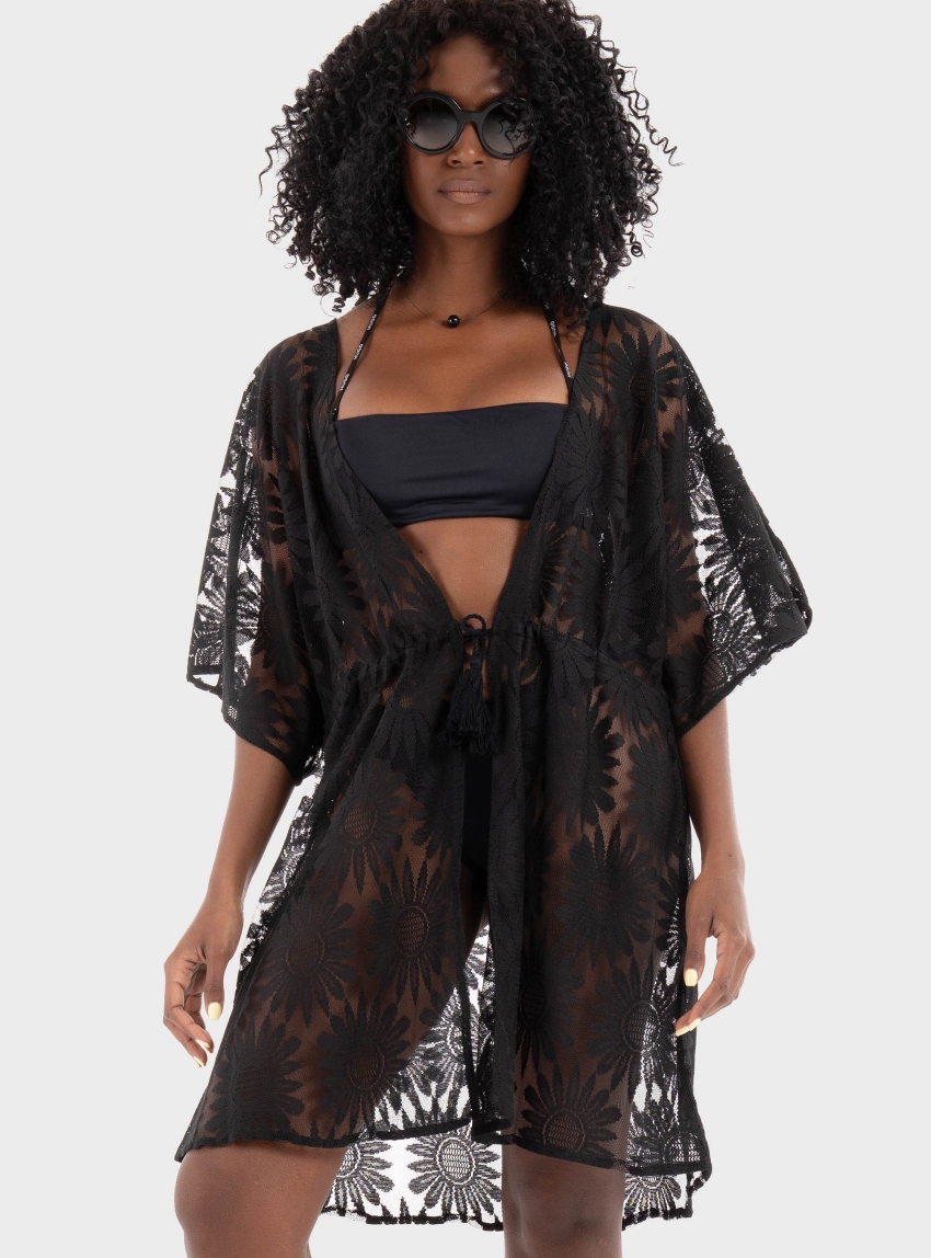 Only Daisy Beach Cover - Black