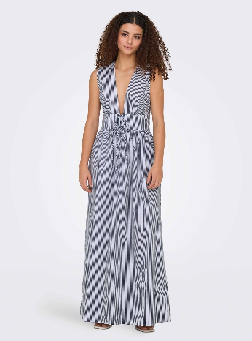 Only Siska V-Neck Maxi Dress - White