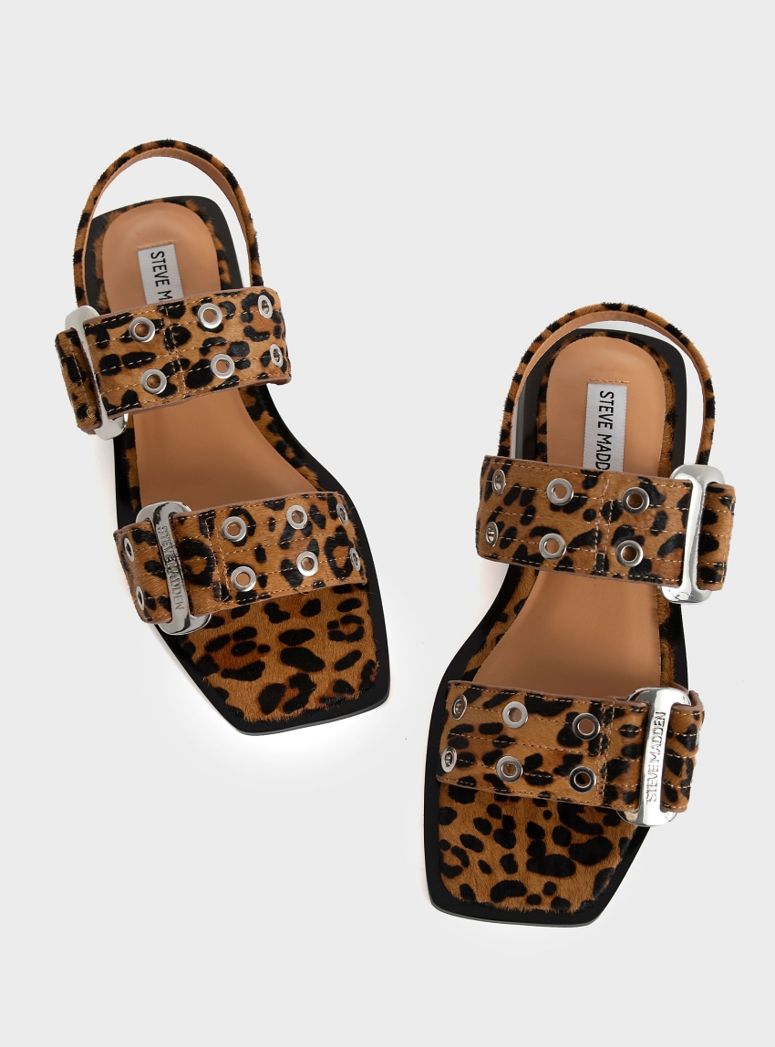 Saria-Le Sandals - Leopard Print