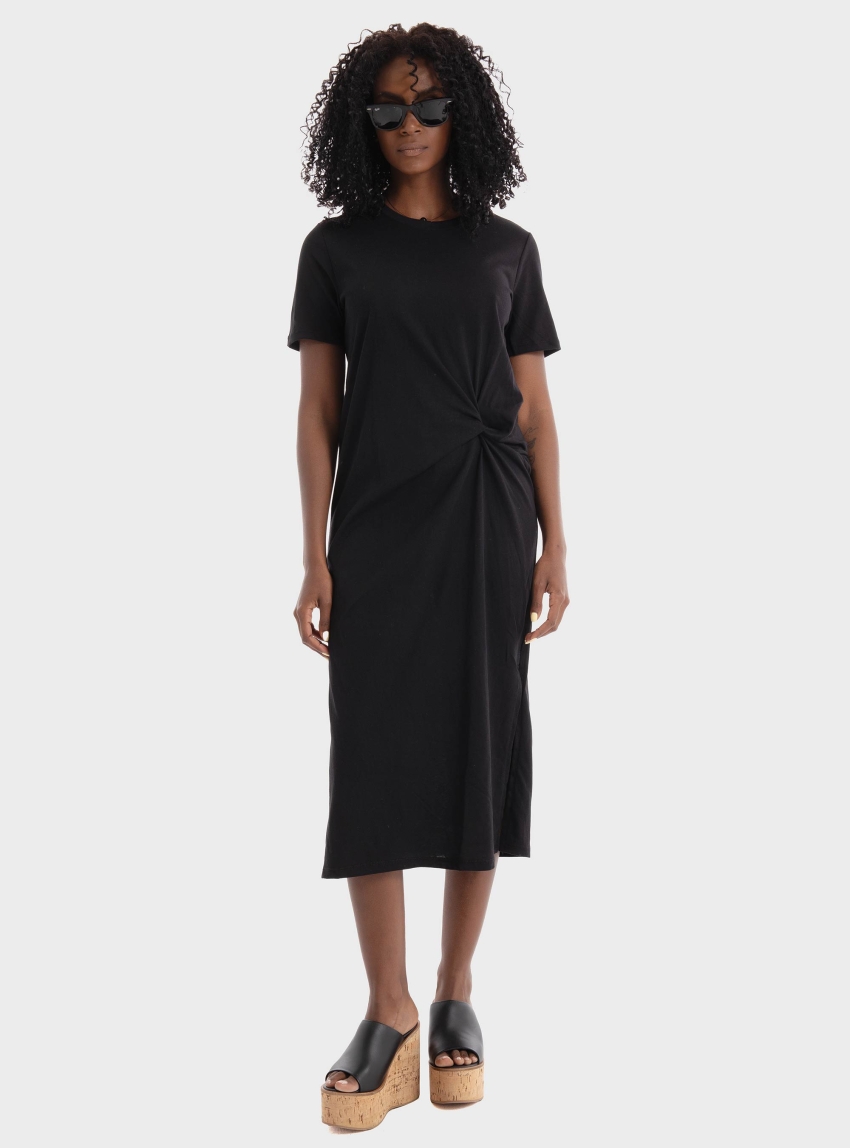Vero Moda Tass O-Neck 7/8 Dress - Black