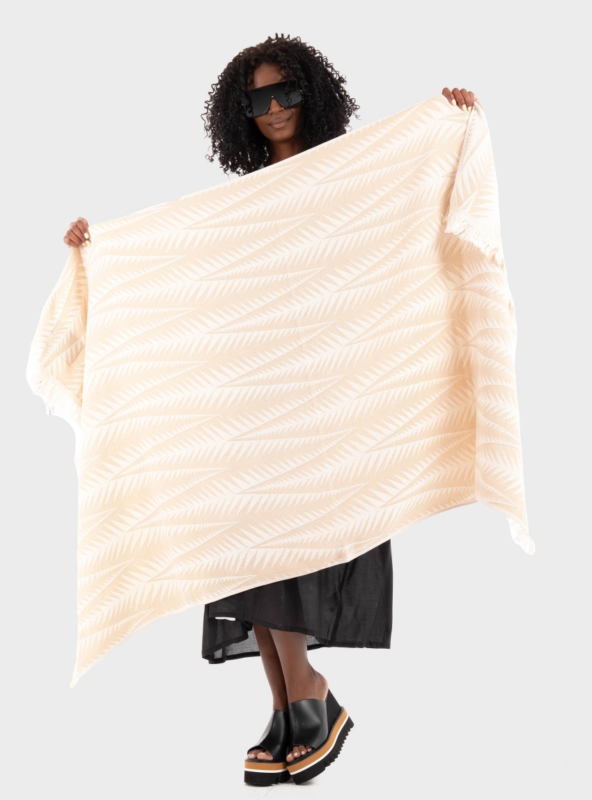 Pearl & Caviar BEACH TOWEL - Beige