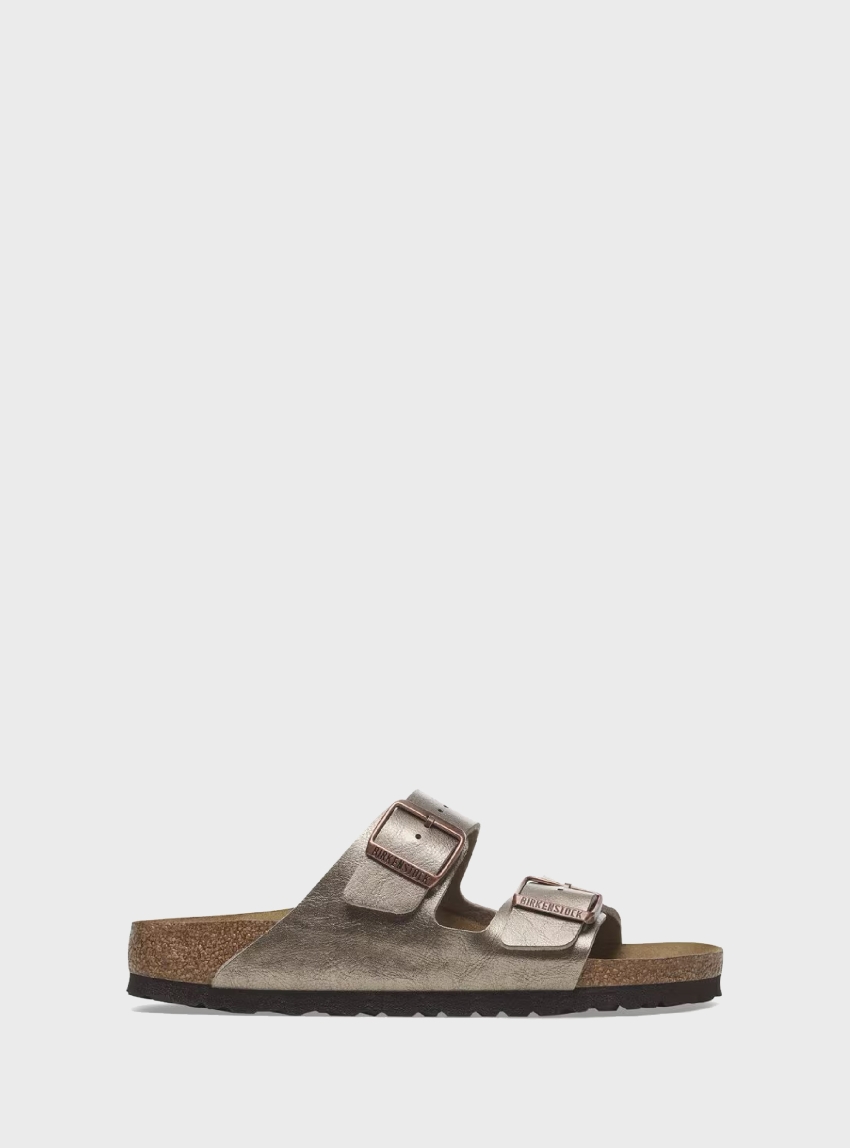 Birkenstock Arizona Narrow Fit Birko Flor Sandals - Taupe