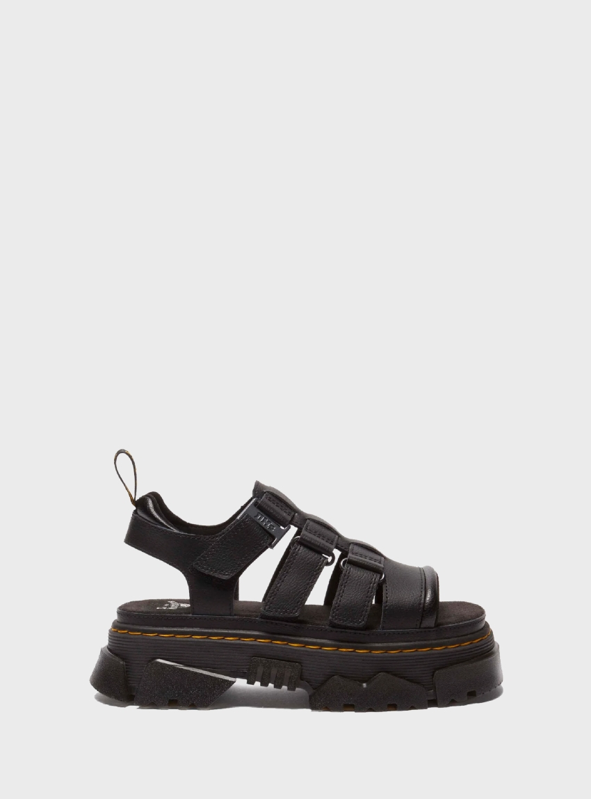 Dr Martens Mattison 3 Strap Sandals - Black