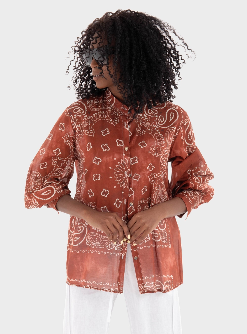 Souvenir Shirt - Rust Brown