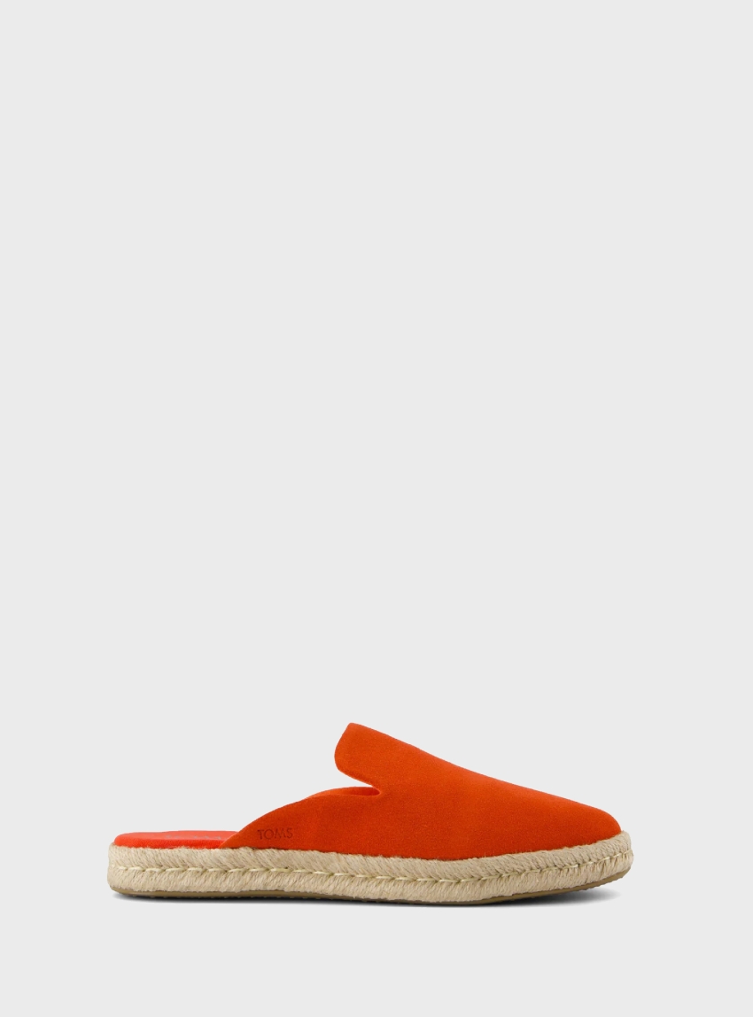 Toms Santiago Mule Espadrilles - Red